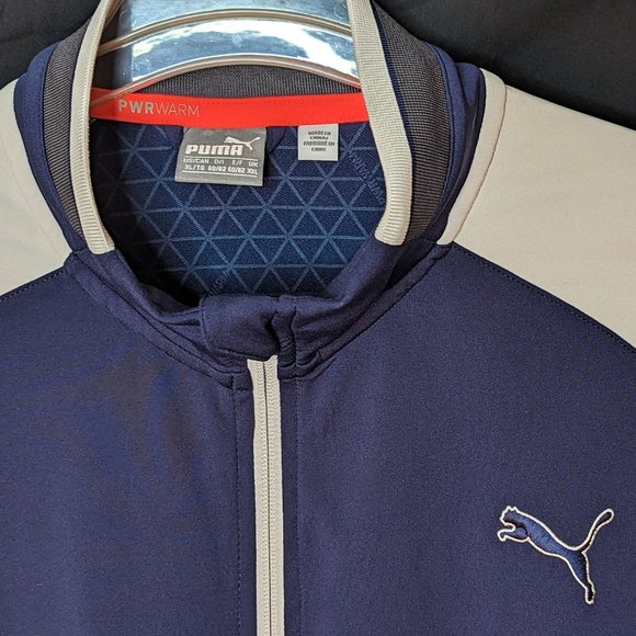 Puma PWRWARM Men's jacket Blue & White XL - Picture 2 of 3